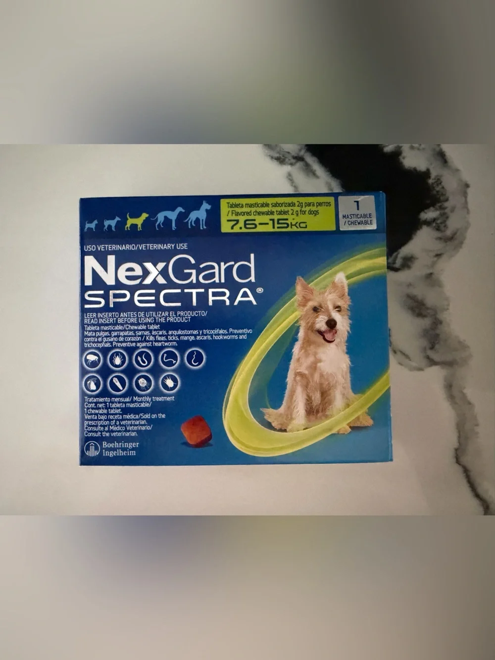 Flea&Tick protection, kills heart worms